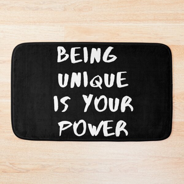 Item preview, Being unique is your power. Text only design. White text. Capitals. designed and sold by JellyBeenzz.