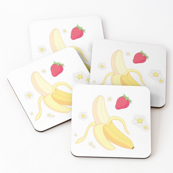Item preview, Strawberry Banana (white) designed and sold by ibyrd-7.