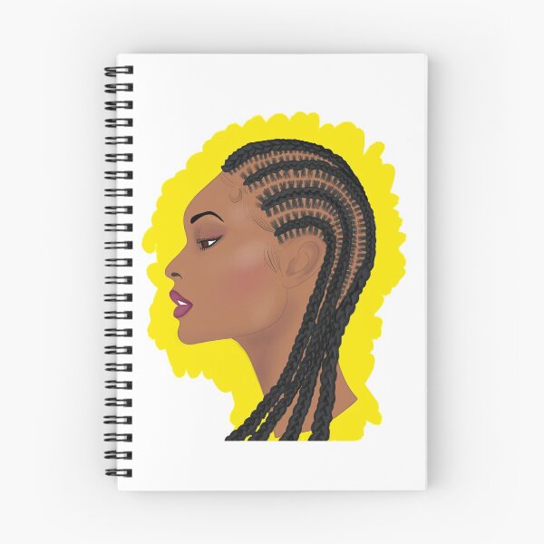 Item preview, Brown skin girl yellow corn rows designed and sold by Pascally.