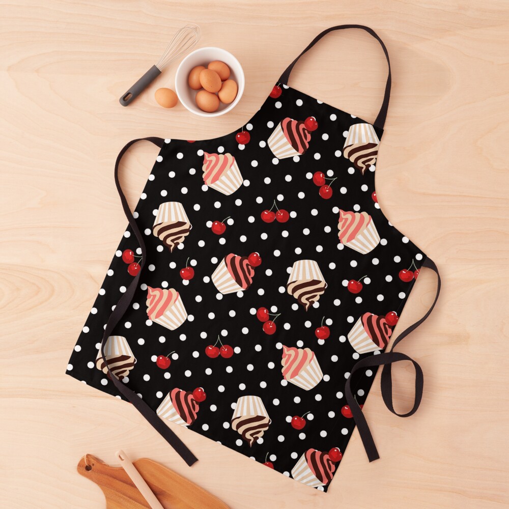 Rockabilly Cherry Cupcakes Apron