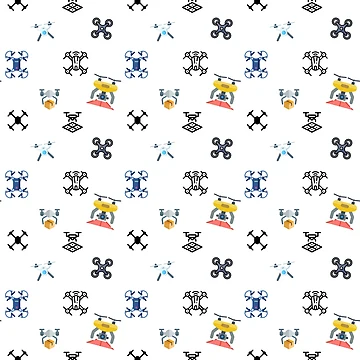 Artwork thumbnail, Drones Pattern by PatternsRUs
