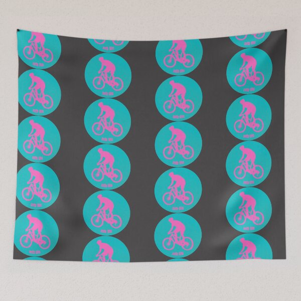 Item preview,  Mountain biker, retro designed and sold by NomadMessenger.