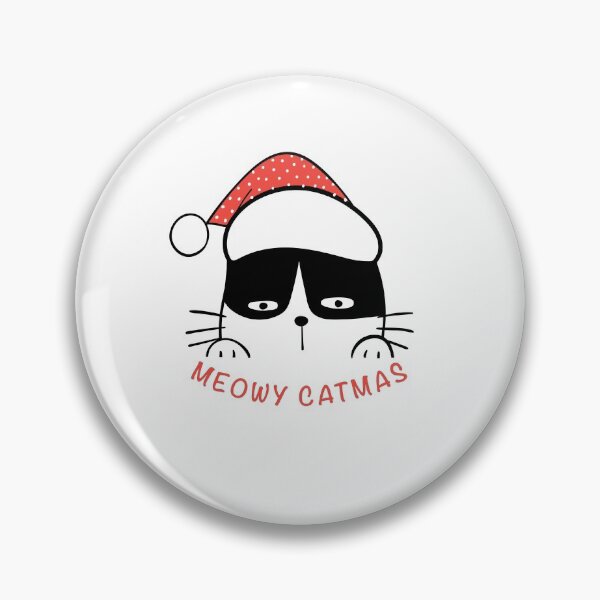 Item preview, Gato con Red Hat Meowy Catmas para Kitten Lover designed and sold by retobachofner.