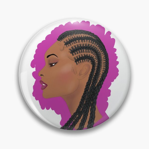 Item preview, Brown skin fusha  corn rows designed and sold by Pascally.