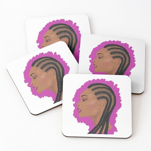Item preview, Brown skin fusha  corn rows designed and sold by Pascally.