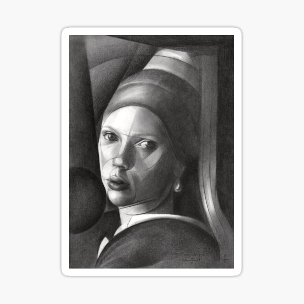 The Girl with the Pearl Earring Sticker
