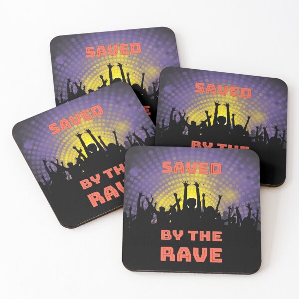 Item preview, Saved By The Rave - We Crave The Dance Floor 2021 - Red Yellow Purple Black designed and sold by NoMatterLab.