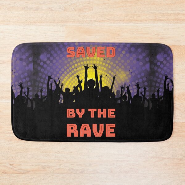 Item preview, Saved By The Rave - We Crave The Dance Floor 2021 - Red Yellow Purple Black designed and sold by NoMatterLab.