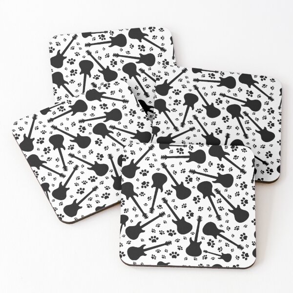 Item preview, Guitar and Dog Paws Pattern designed and sold by fantasticpud.