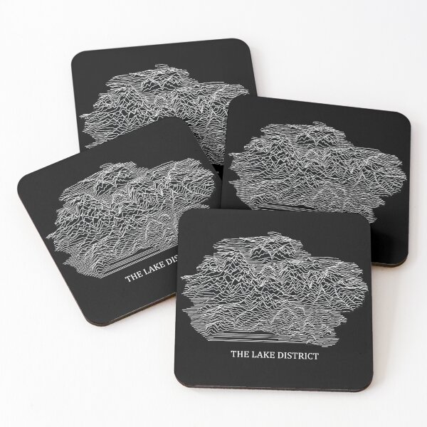 Item preview, Joy plot - Lake District (black) designed and sold by helenmakesmaps.
