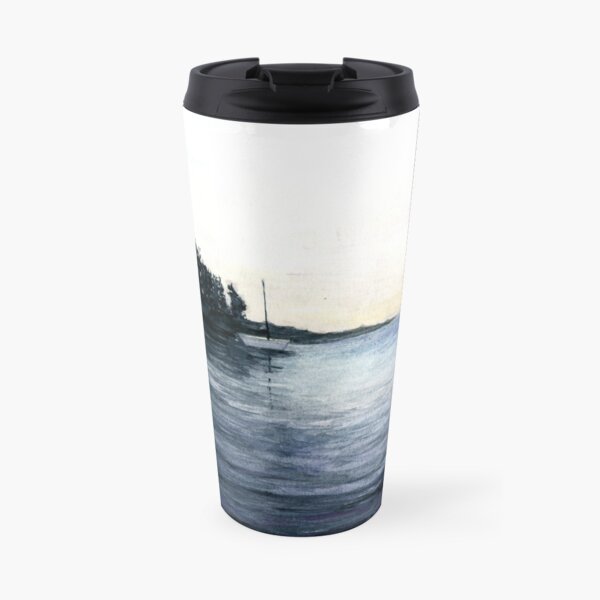 Eben Island Sailboats, Maine Travel Mug