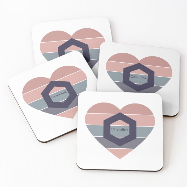 Item preview, Love Chainlink LINK Crypto Sunset Dark designed and sold by Bitcoin-Fashion.