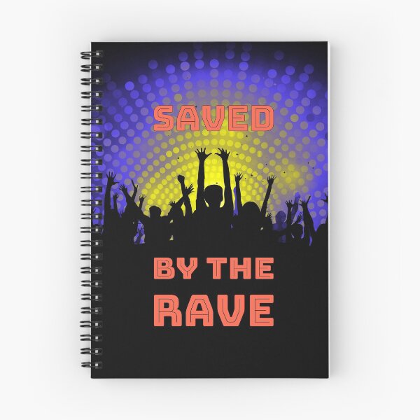 Item preview, Saved By The Rave - Party 2021 - Reach For The Lights - Yellow Red Blue Black designed and sold by NoMatterLab.