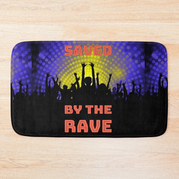 Item preview, Saved By The Rave - Party 2021 - Reach For The Lights - Yellow Red Blue Black designed and sold by NoMatterLab.