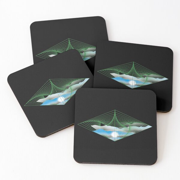 Item preview, Rhombus Sunset Green Blue designed and sold by Petra Rosa.