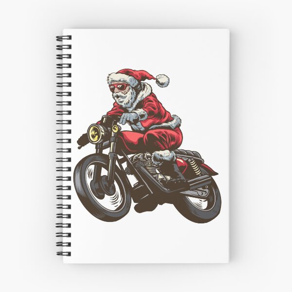 Item preview, Nostalgic Santa on a Motorcycle Christmas Card designed and sold by WisdomsPress.