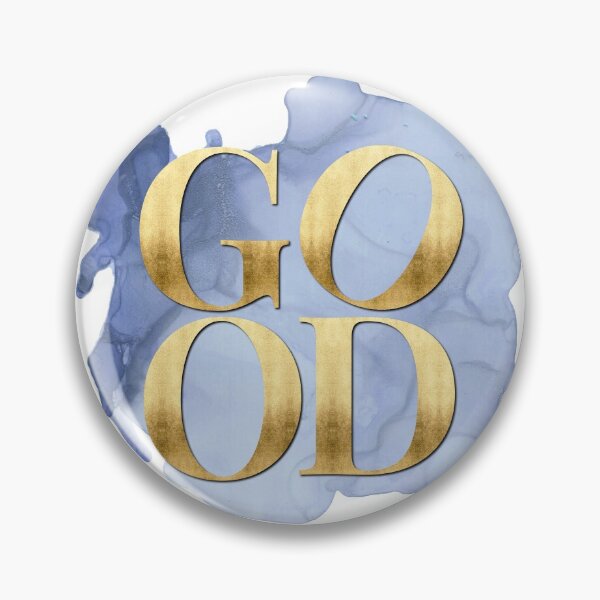 Item preview, GOOD gold+blue – Shortest Motivation Ever designed and sold by M-ohlala.