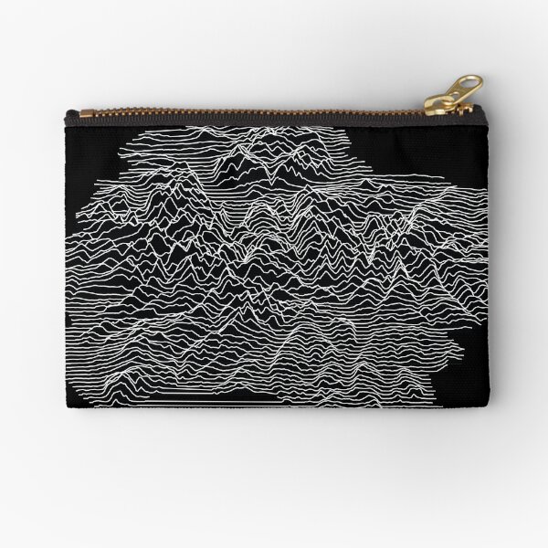 Joy plot - Lake District (black) Zipper Pouch