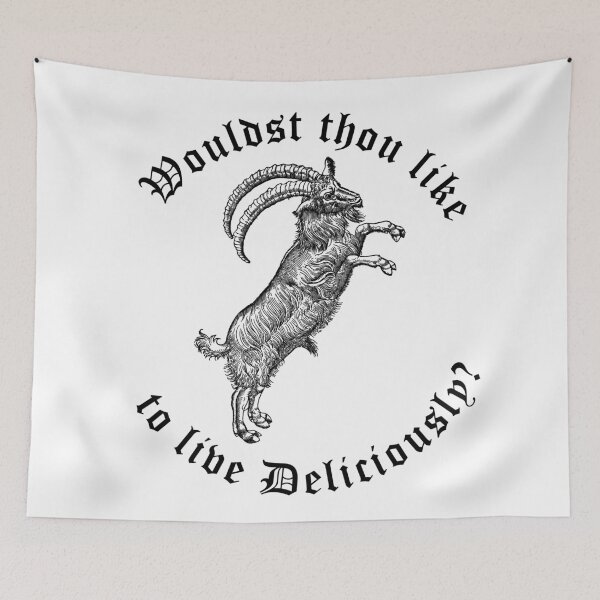 Item preview, Black Phillip: Wouldst Thou Like To Live Deliciously? (Shaded version) designed and sold by Suspiria96.