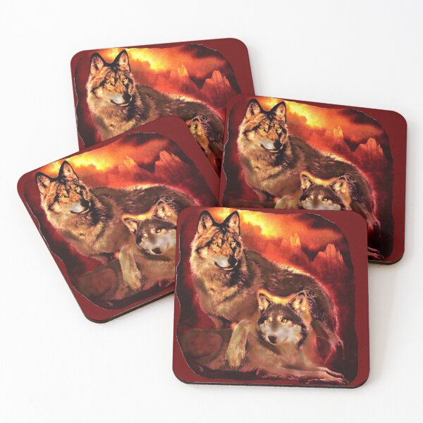 Item preview, sunset wolves partners designed and sold by THE AMERICAN TEEVANGELIST.