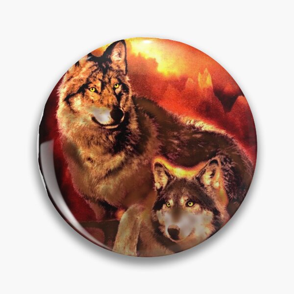 Item preview, sunset wolves partners designed and sold by THE AMERICAN TEEVANGELIST.