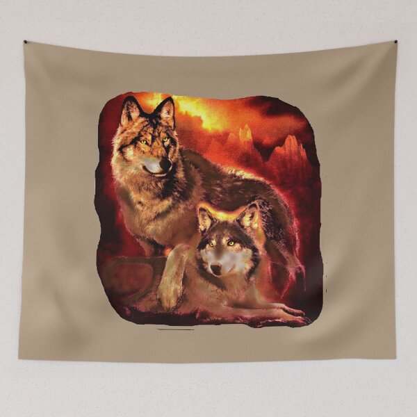 Item preview, sunset wolves partners designed and sold by THE AMERICAN TEEVANGELIST.