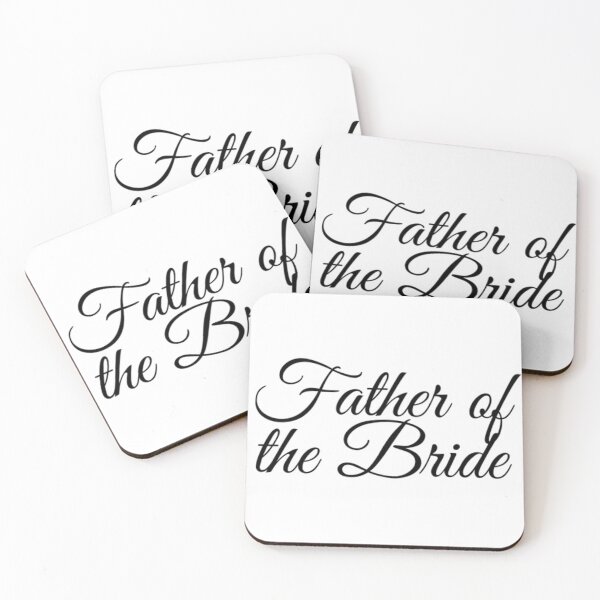 Item preview, Wedding Father of the Bride Black Letters designed and sold by edwardtiptonart.