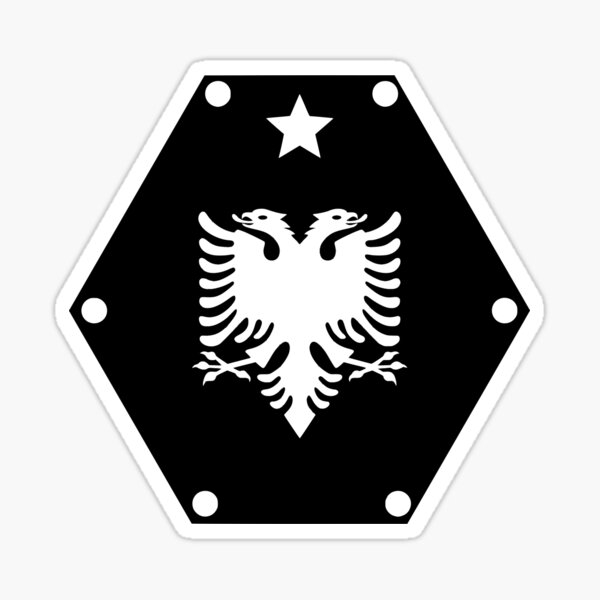 "albanian eagle logo" Sticker for Sale by OMdesigns93 Redbubble
