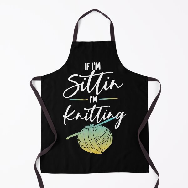 Item preview, If I'm Sittin I'm Knitting designed and sold by Myshelter.