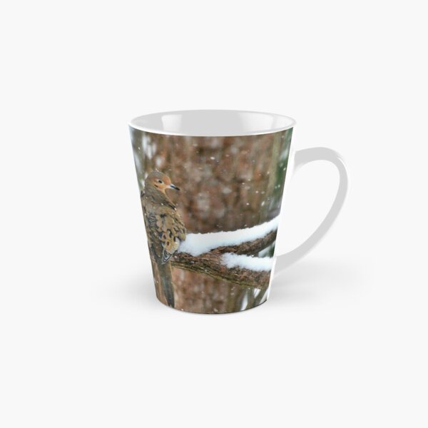 Item preview, Bird on Snowy Branch, Female Bird in Winter designed and sold by naturecdesigns.