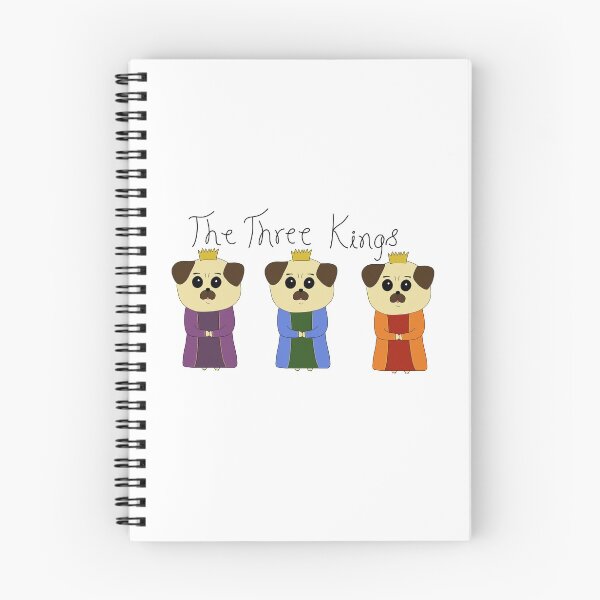 Item preview, The Three Pug Kings designed and sold by DeliliahDoodles.