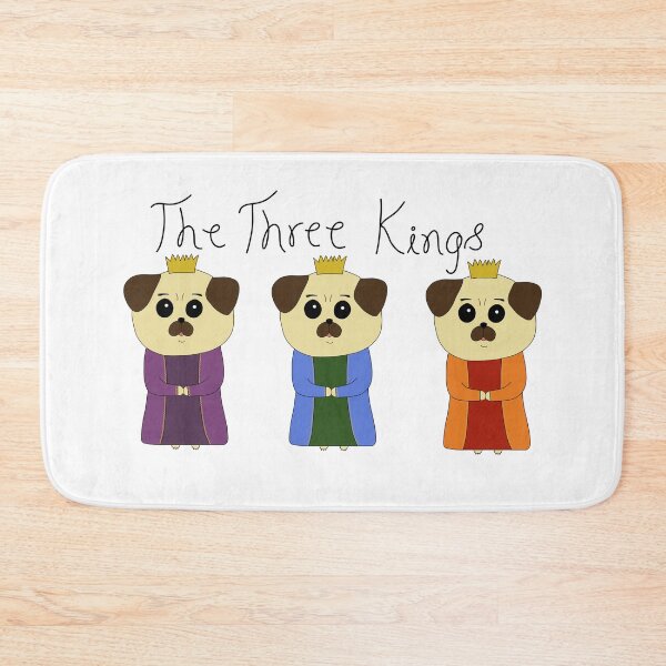 Item preview, The Three Pug Kings designed and sold by DeliliahDoodles.