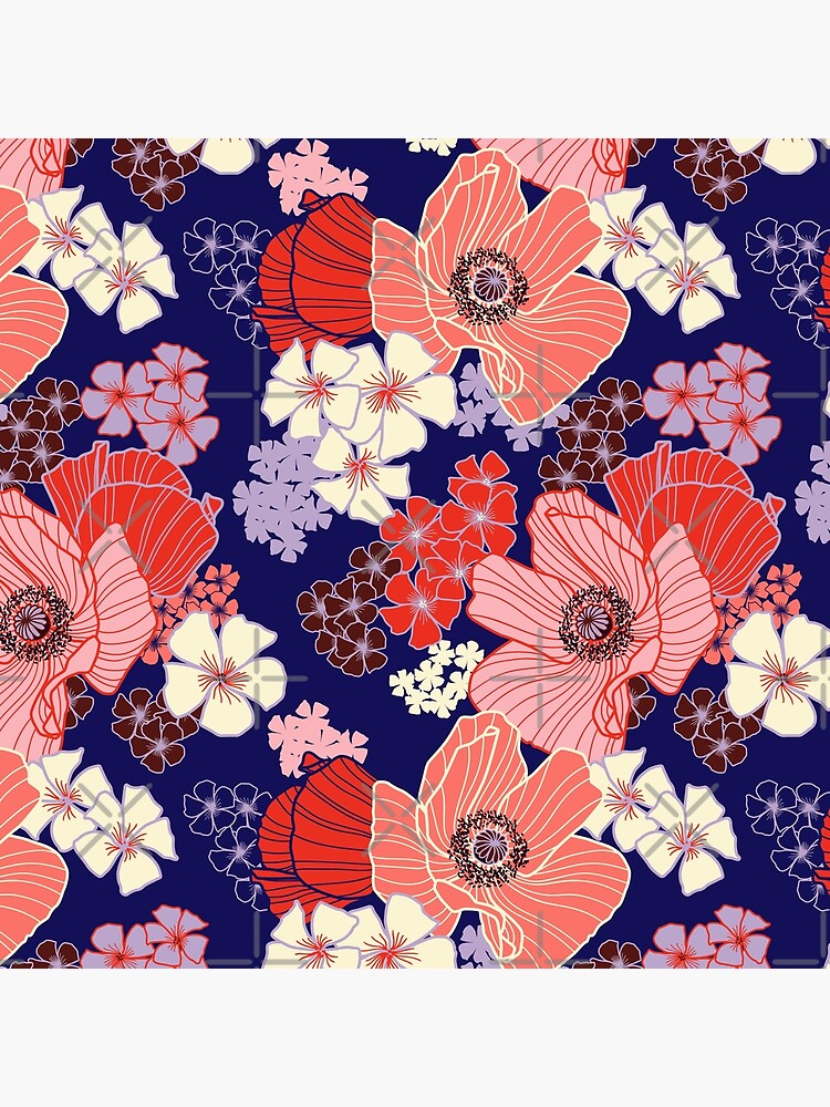 Wild Poppies pattern by nadyanadya