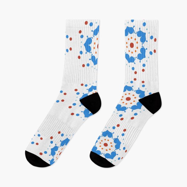 Item preview, White version of Blue hearts and dots floral styled designed and sold by Maria-Dreaming.