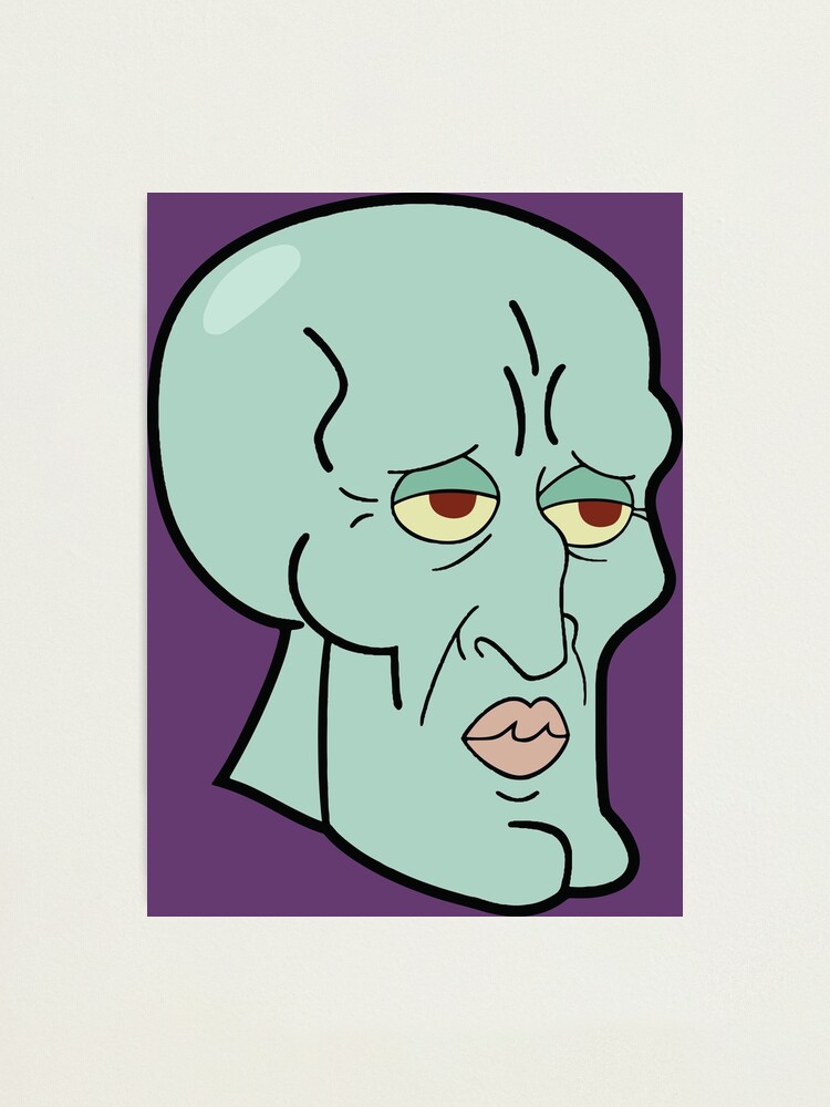Handsome Squidward - Spongebob Photographic Print for Sale by NikkiMouse82