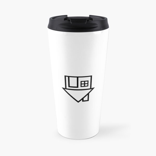 El logotipo de la vecindad Taza de viaje