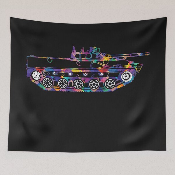 Item preview, BMD-4 amphibious infantry fighting vehicle tank Pop Art designed and sold by Arassa Design.
