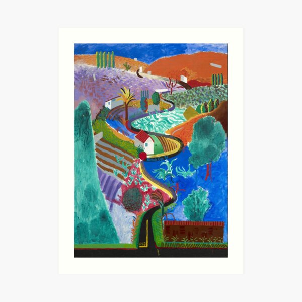 david hockney nichols canyon Art Print