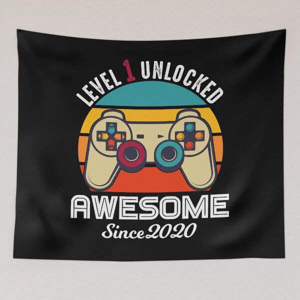Item preview, Level 1 Unlocked Birthday Awesome Since 2020 designed and sold by RandomStuffShop.