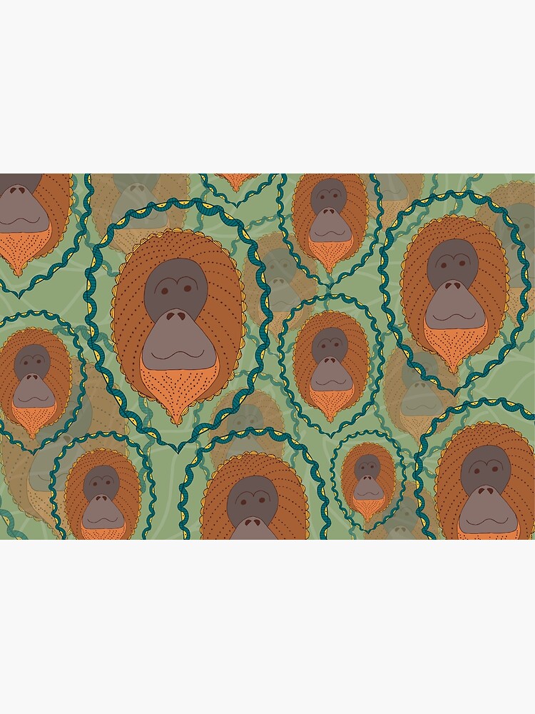 Boho Jungle: Orangutan by bbaxterstudio