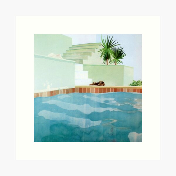 David Hockney Pool und Stufen Kunstdruck