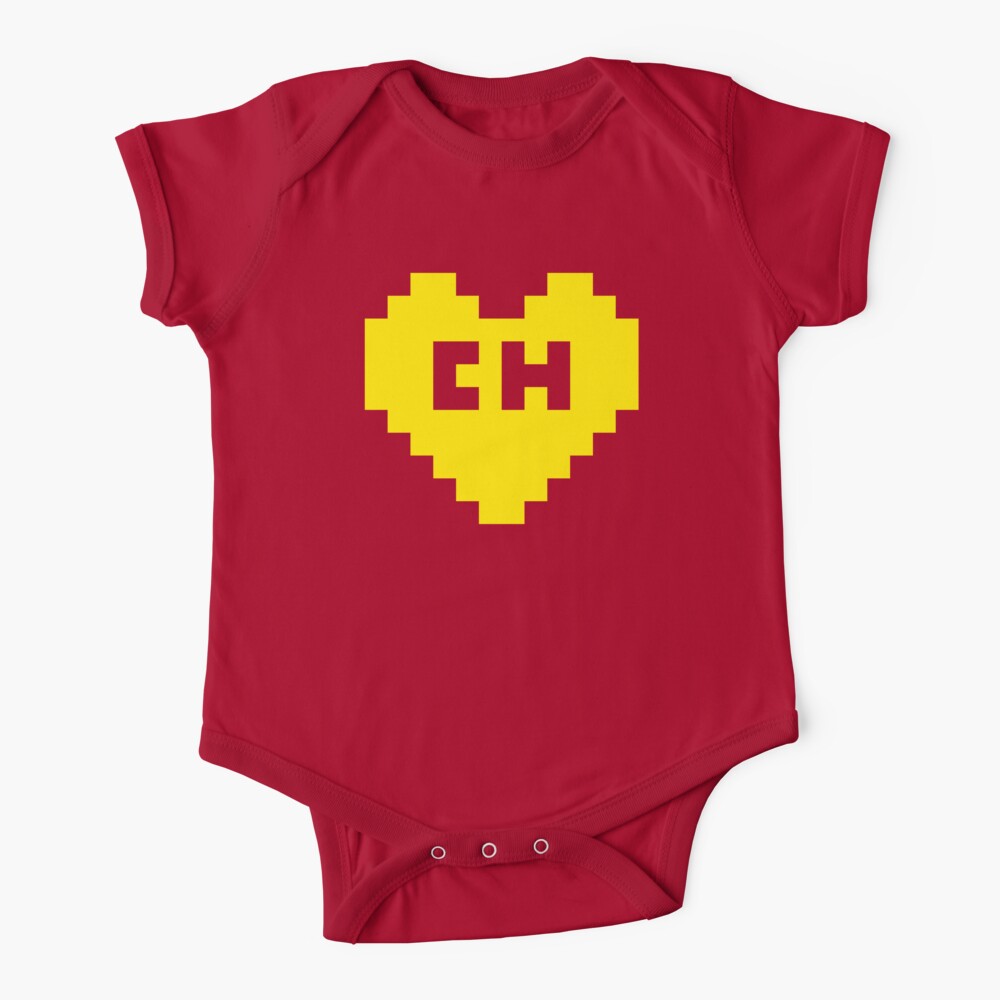 8Bit El Chapulín Heart Baby One-Piece