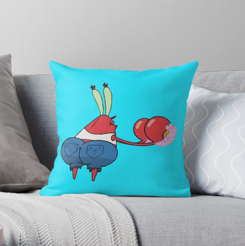 Mr krabs body outlet pillow