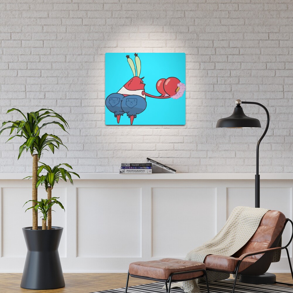 Thicc Mr. Krabs - Spongebob | Metal Print