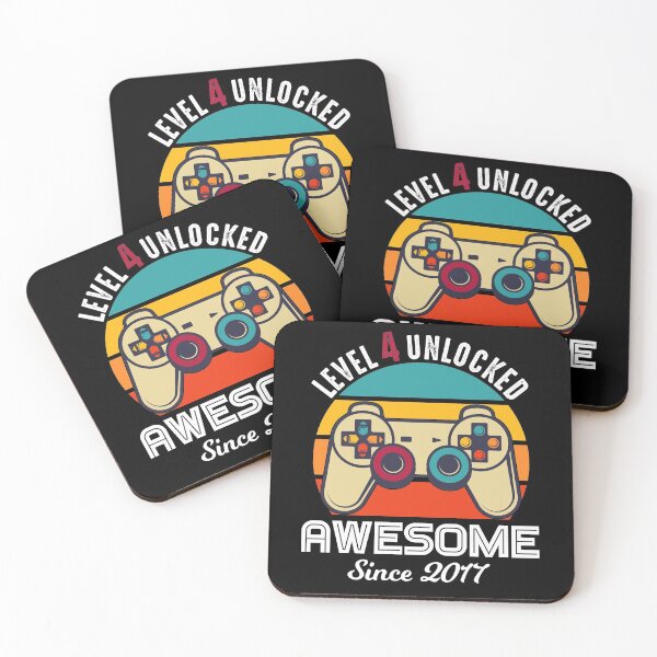 Item preview, Level 4 Unlocked Birthday Awesome Since 2017 designed and sold by RandomStuffShop.
