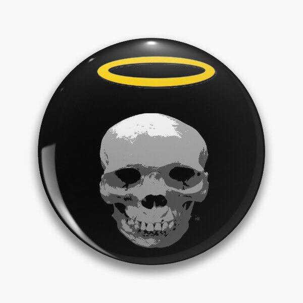 Item preview, dark skull with halo designed and sold by brandon lynch.