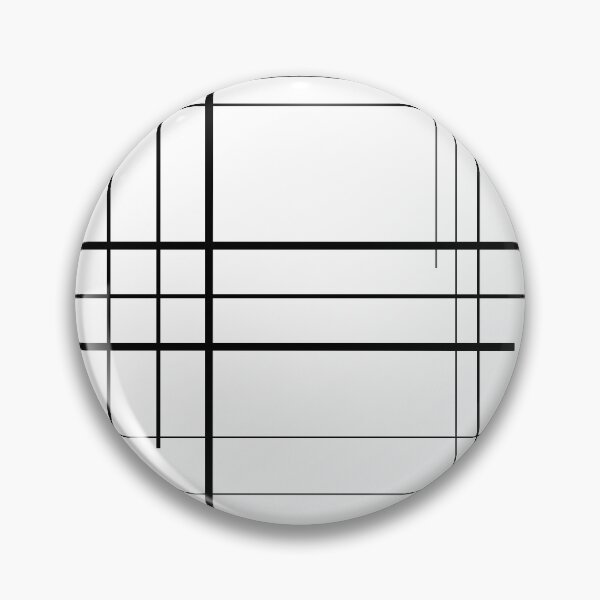 Item preview, Modern Graphic Pattern, Black Lines On White Background designed and sold by D-Spot Shop.