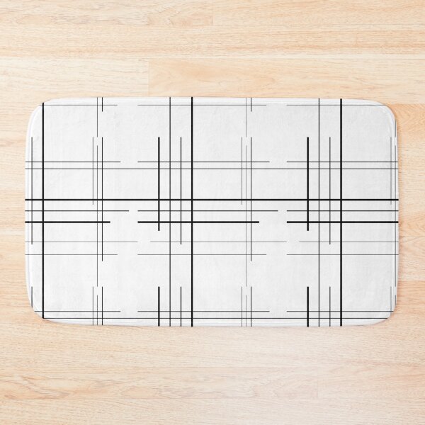 Item preview, Modern Graphic Pattern, Black Lines On White Background designed and sold by D-Spot Shop.