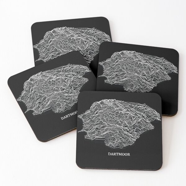 Item preview, Joy plot - Dartmoor (black) designed and sold by helenmakesmaps.