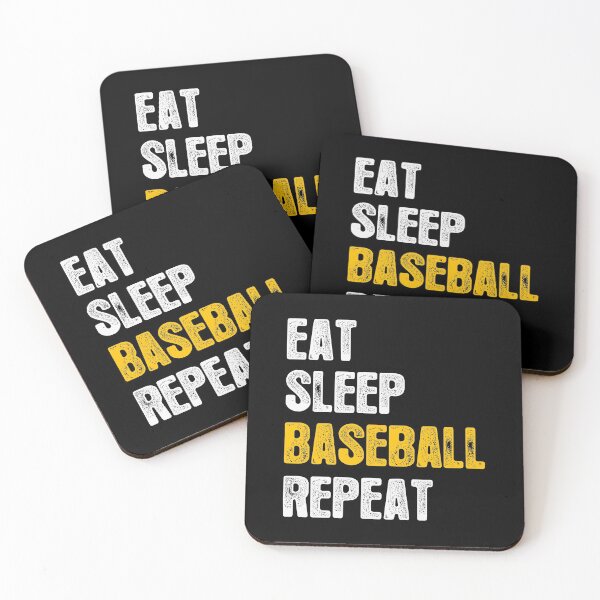 Item preview, Eat Sleep Baseball Repeat Funny Gift designed and sold by ElBeDesigns.
